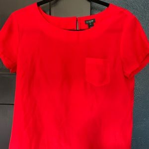 Jcrew cherry red top